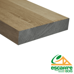 Tablette - CHENE LAMELLE COLLE- ép 22 mm - panneau de 4,50 x 1,10 ml